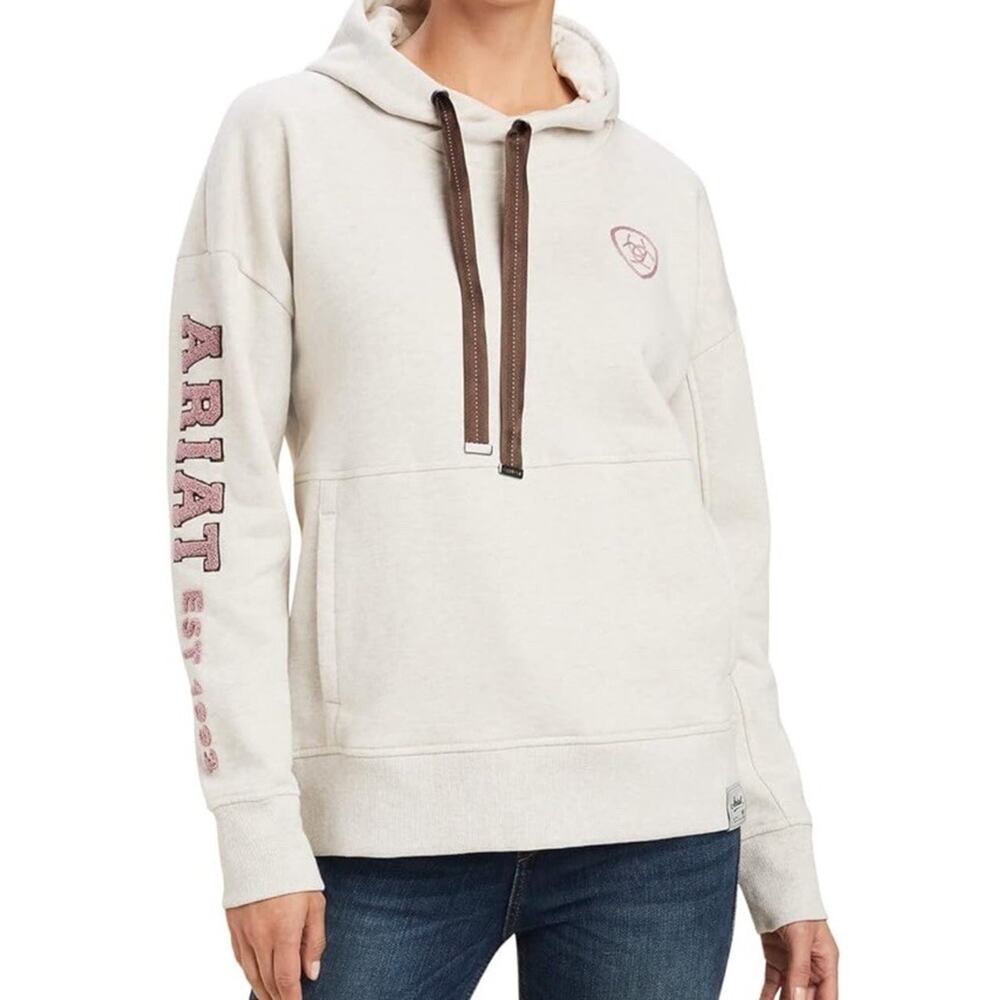 Ariat Women’s Rabere Hoodie Oatmeal Heather Size XL